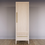 Узкий Шкаф Primo с 2 выдвижными ящиками Светлый дуб варинант исполнения - 2 | Loft Concept в Твери