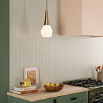 Подвесной светильник каплевидной формы с комбинированным плафоном из стали и белого матового стекла Kichler варинант исполнения - 15 | Loft Concept в Твери