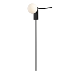 Бра с белым шарообразным плафоном и черным минималистичным каркасом Direct Rays варинант исполнения - 2 | Loft Concept в Твери