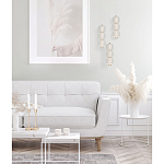 Подвесной светильник с 3-мя округлыми матовыми плафонами из белого стекла Golden Swirl варинант исполнения - 9 | Loft Concept в Твери