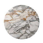 Столик журнальный с круглой мраморной столешницей на трех опорах Marble Stone Drawing варинант исполнения - 2 | Loft Concept в Твери