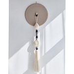 Аксессуар на стену диск из нитей Wall Decor White Thread Disc  варинант исполнения - 4 | Loft Concept в Твери