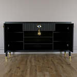 Комод-буфет Elsa Dreams Black с открытыми полками   варинант исполнения - 3 | Loft Concept в Твери