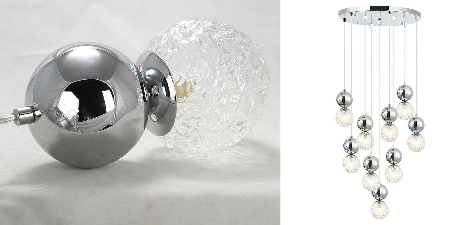 Люстра Lennert Chrome Cascade Chandelier Люстра Lennert Chrome Cascade Chandelier - Loft-Concept в Твери
