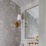 Зеркало прямоугольное в фактурной золотой раме Reflective Fabric варинант исполнения - 4 | Loft Concept в Твери