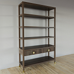 Стеллаж с двумя ящиками Elsa Dreams Walnut варинант исполнения - 1 | Loft Concept в Твери