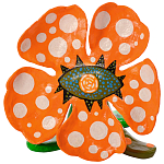 Декоративная статуэтка Yayoi Kusama Flowers that Bloom at Midnight Orange варинант исполнения - 1 | Loft Concept в Твери