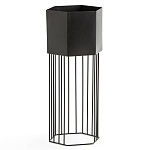 Кашпо Elevated Planters Сlive 59 черное  варинант исполнения - 1 | Loft Concept в Твери