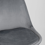 Стул с мягким велюровым сиденьем Arvika Grey варинант исполнения - 7 | Loft Concept в Твери