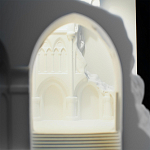 Встраиваемый в стену гипсовый светильник под покраску с эффектом разрушенной стены Antiquity Athena варинант исполнения - 9 | Loft Concept в Твери