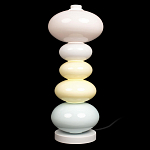 Настольная лампа из стеклянных сфер в пастельных тонах Высота 48 см Pastel Lunaria варинант исполнения - 1 | Loft Concept в Твери