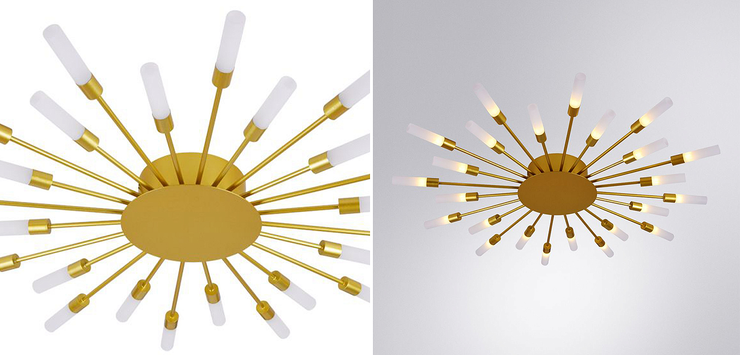 Потолочный светильник Aiden Ceiling Lamp 24 Потолочный светильник Aiden Ceiling Lamp 24 - Loft-Concept в Твери