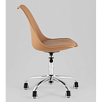 Офисный стул на металлическом основании EGGERY Brown пластик варинант исполнения - 4 | Loft Concept в Твери