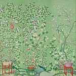 Обои ручная роспись Belvoir Pistachio варинант исполнения - 2 | Loft Concept в Твери