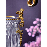 Ваза прозрачная с бронзовыми ручками в виде ангелов Eden Garden варинант исполнения - 4 | Loft Concept в Твери