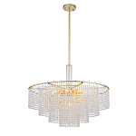 Люстра многоярусная с каскадами кристаллов Crystal Rains варинант исполнения - 3 | Loft Concept в Твери