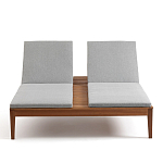 Шезлонг двухместный из эвкалипта Sunset варинант исполнения - 3 | Loft Concept в Твери