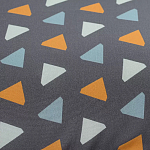 Постельное белье из сатина с принтом треугольники 150х200 см Triangular Dreams варинант исполнения - 2 | Loft Concept в Твери