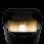 Уличный настенный светильник цилиндрической формы черного цвета из металла Urban Minimalist варинант исполнения - 5 | Loft Concept в Твери