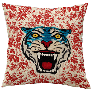 Декоративная подушка Стиль Gucci Blue Tiger