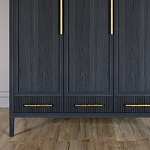 Большой Шкаф Primo Черный дуб с 3 дверьми и 3 выдвижными ящиками варинант исполнения - 2 | Loft Concept в Твери