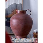 Ваза бордовая с 2-мя фактурными ручками Vase Burgundy Glaze варинант исполнения - 5 | Loft Concept в Твери