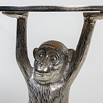 Столик с подстольем в виде обезьянки Bombay Nickel варинант исполнения - 6 | Loft Concept в Твери