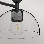 Люстра с 3-мя прозрачными полусферическими плафонами из стекла Alora Mood варинант исполнения - 9 | Loft Concept в Твери