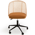 Офисное кресло из велюра и ротанга Eilwen Rattan Wicker Chair варинант исполнения - 2 | Loft Concept в Твери