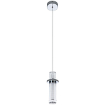 Подвесной светильник хром Odile Acrylic Tube Hanging Lamp Chrome варинант исполнения - 2 | Loft Concept в Твери