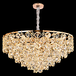 Люстра каскадная с подвесками в форме колец Galaxy of Light варинант исполнения - 7 | Loft Concept в Твери