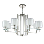 Люстра с 8-ю цилиндрическими плафонами из стекла Laurent варинант исполнения - 7 | Loft Concept в Твери