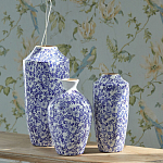 Ваза с синим цветочным узором Blue & White Ornament  варинант исполнения - 4 | Loft Concept в Твери