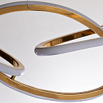 Люстра подвесная золотая в форме изогнутых колец Curved Rings варинант исполнения - 2 | Loft Concept в Твери