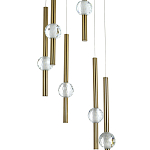 Каскадная люстра Celestin Spheres Brass Chandelier варинант исполнения - 2 | Loft Concept в Твери