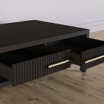 Кофейный стол Primo с двумя ящиками Темный орех варинант исполнения - 6 | Loft Concept в Твери