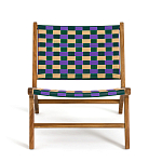 Кресло низкое из массива тика Barbados варинант исполнения - 3 | Loft Concept в Твери