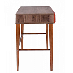 Стол письменный из массива бука с 2-мя ящиками красный Wenge Light варинант исполнения - 2 | Loft Concept в Твери