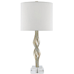 Настольная лампа с фигурным состаренным основанием Flooding with Light варинант исполнения - 2 | Loft Concept в Твери