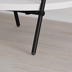 Стол приставной с 2-мя круглыми белыми столешницами ESSEL SIDE TABLE WHITE варинант исполнения - 3 | Loft Concept в Твери