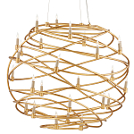 Люстра золотая в форме спирали Fancy Pattern варинант исполнения - 2 | Loft Concept в Твери
