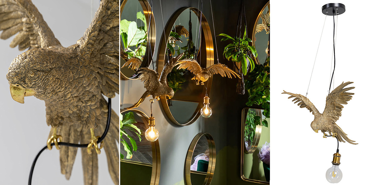 Подвесной Светильник Золотой Попугай Golden Parrot Подвесной Светильник Золотой Попугай Golden Parrot - Loft-Concept в Твери