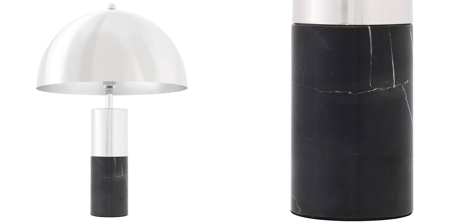 Настольная лампа Eichholtz Table Lamp Flair nickel Настольная лампа Eichholtz Table Lamp Flair nickel - Loft-Concept в Твери