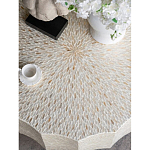 Стол кофейный с отделкой раковинами устриц Coastal Charm варинант исполнения - 5 | Loft Concept в Твери