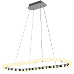 Люстра подвесная светодиодная с круглыми плафонами белого цвета PEARLS Suspension 100  варинант исполнения - 2 | Loft Concept в Твери