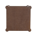 Приставной столик деревянный с резными ножками и нижней полкой Vintage Side Table Brown Wood варинант исполнения - 2 | Loft Concept в Твери