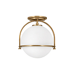 Потолочный светильник с плафоном в форме белого матового шара Hinkley варинант исполнения - 13 | Loft Concept в Твери