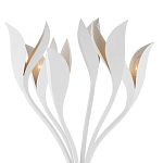 Торшер белый с плафонами в виде лепестков Delicate Flower варинант исполнения - 2 | Loft Concept в Твери