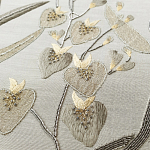 Обои с вышивкой ручной работы Moonlit Garden Original colourway on muslin варинант исполнения - 2 | Loft Concept в Твери