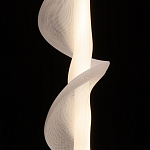 Люстра с белым скрученным плафоном Golden Swirl варинант исполнения - 5 | Loft Concept в Твери